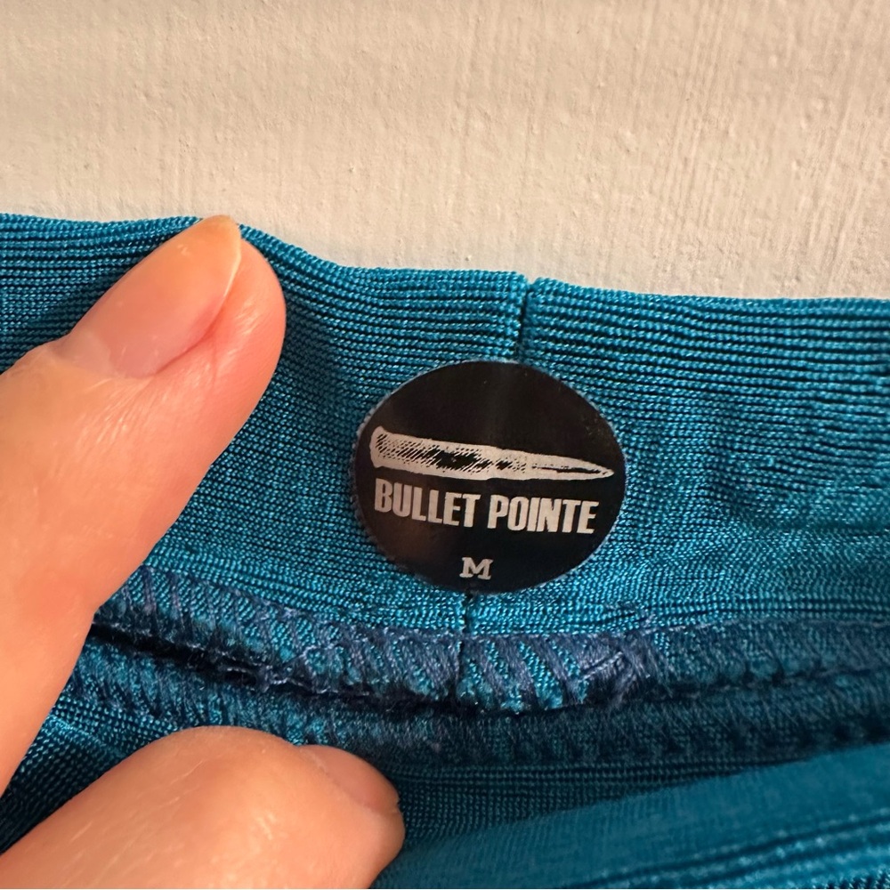 Teal Bullet Pointe Skirt - Picture 2 of 3